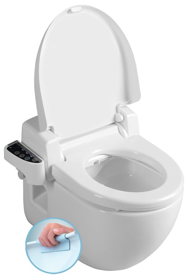 Závesné WC BRILLA s elektronickým bidetom BLOOMING NB-R770D-1