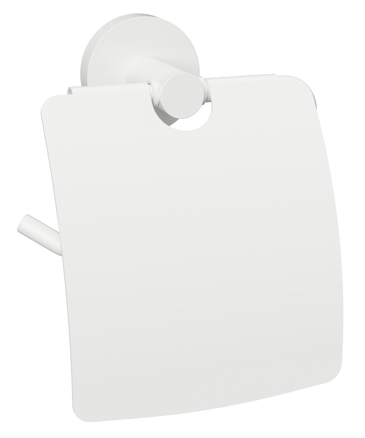 X-ROUND WHITE držiak toaletného papiera s krytom, biela XR732W