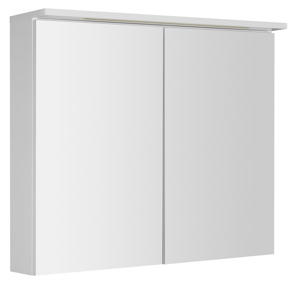 KAWA STRIP galerka s LED osvětlením 80x70x22cm, bílá WGL80S