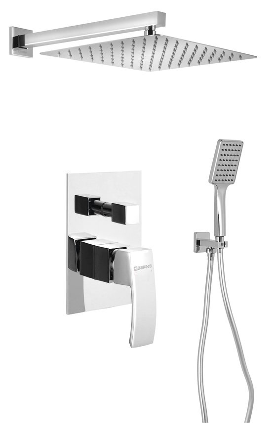 Levně GINKO podomítkový sprchový set s pákovou baterií, 2 výstupy, chrom 1101-42-23